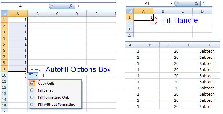 Excel - Autofill